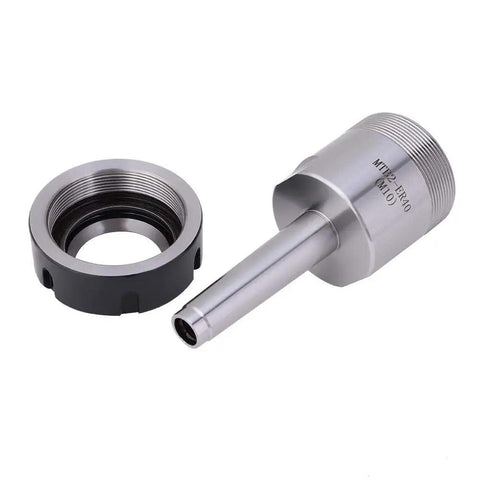 Heavy Duty ER40 Collet Chuck Holder With MT2 Morse Taper Shank For CNC Lathe M10 Clamp Carbon Steel Hardened And Ground
