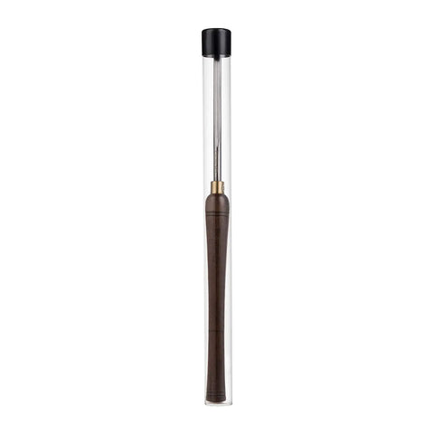 Three Eighths Inch HSS Bowl Gouge Lathe Chisel Set With 9 Inch High Speed Steel Blades, Thirteen Point Three Inch Teak Wood Handle