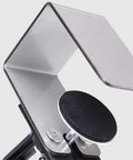 Close-up of Quick Release Adjustable U Shaped Drawer Clamps For No Sweat Panel Install with stainless steel and rubber padding.