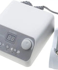 Pro Level Angled Brushless Electric Rotary Buffer For Polishing Carving Engraving Glass Ceramic Silicone And Stone Jewelry Crafting With Bulletproof Grey Grip And Hella Smooth Operation For Your Daily Workshop Or Home Jobs - display of rotary buffer system.