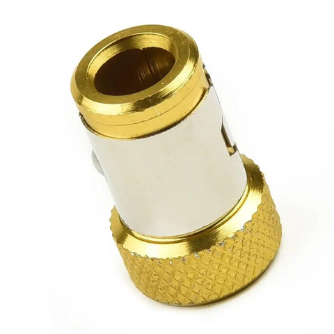 Magnetic Ring Screwdriver Bit Holder For 1/4 Inch Hex Driver Bits, Alloy Steel Magnetizer For Screw Retention, Heavy Duty Bit Accessory For Hand Tools, Keeps Screws In Place And Easy To Retrieve, gold 25x15mm ring close-up