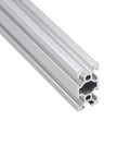 2040 Aluminum Profile Linear Guide Anodized Extrusion 2040 Aluminum Profile For CNC 3D Printing Engraving Machines Accessories 400 Mm Length Precision Fit For Automation Projects And DIY Builders, 400 mm silver aluminum extrusion shown angled