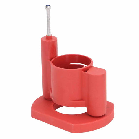 Heavy Duty Router Lift For Woodworking Tables Built Tough With Abs Housing And Stainless Steel Bearings, red plastic tool.