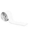 Decorative Bulletin Board Border Roll in White, Corrugated Scalloped Edge, 2.25 Inch Wide by 50 Feet Long, unrolled view