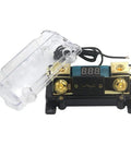 Front view of 300A Inline ANL Fuse Holder With Digital Voltage Display For Car Stereo 0 GA In And Out 2 GA 4 GA Adaptable Heavy Duty Audio Protection