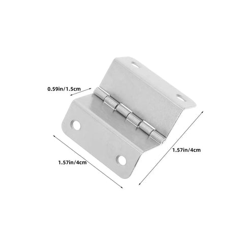 Four Fold Cabinet Door Hinges Set Heavy Duty Stainless Steel Folding Butt 4 Hole Hardware For Cabinets And Furniture dimensions