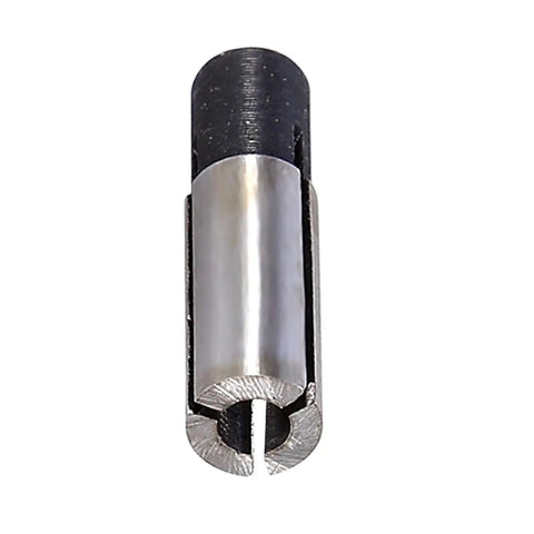 Super Duper Precision 6mm To 3.175mm Engraving Bit CNC Router Tool Adapter ER Collet Holder detailed view showcasing steel material and precision design.