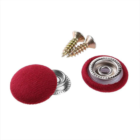 Top Quality 30x Auto Car Roof Snap Rivets Kit For Home Repair Fixing Interior Ceiling Panels And Retaining Pins With Heavy Duty Rust-Proof Stainless Steel Assortment That Keeps Everything Secure Without Messy Tools, red fabric snap rivets and screws