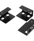 Space Saving Under Desk Laptop Holder Kit with Anti Scratch Pads, Sturdy Metal Mount for Keyboard and Cables, Universal Black 3 Piece Set for Office Organization, Desk Accessory for Laptop Tablet Rack and Cable Management, 3 metal brackets