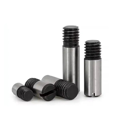 Heavy Duty Industrial Grade M4 To M20 Slotted Headless Set Screws And External Thread Dowel Pins For Precision Alignment, M6x14 Pack Of 5