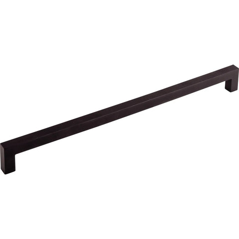 Nouveau III 12 Inch Square Bar Cabinet Pull In Flat Black For Modern Kitchens And Bathrooms Center To Center 12 Inches