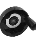 Plastic Revolving Hand Wheel For Lathe With Metal Core, black heavy duty accessory, close-up showing 3.9 inch wheel