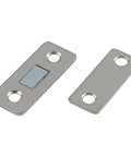 Two Pack Ultra Thin Magnetic Cabinet Door Catches With Screws For Easy Install On Wardrobe, Drawer, Cupboard And Furniture Doors, Silver Finish
