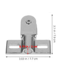 Glass Door Pivot Hinges With Bidirectional Opening And Easy Install Zinc Alloy Clip Hinges In Silver Finish for Shower Doors