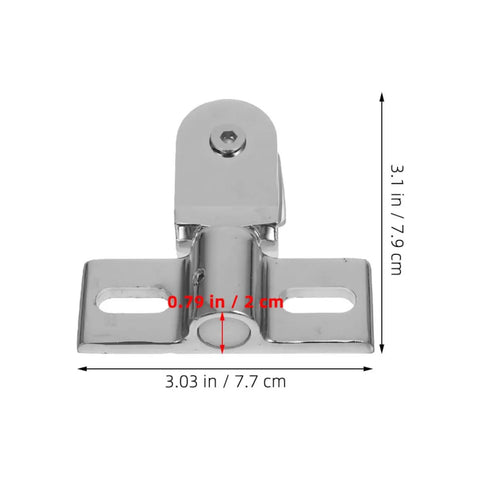 Glass Door Pivot Hinges With Bidirectional Opening And Easy Install Zinc Alloy Clip Hinges In Silver Finish for Shower Doors