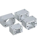 Universal Ballscrew Nut Housing Bracket Holder Seat With Secure Fit For SFU1204 1605 And DSG Models In 22 24 And 28mm Sizes, aluminum brackets.