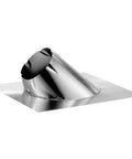 Six Inch Adjustable Roof Flashing For 0/12 To 6/12 Pitch Chimneys, shiny metal flashing with angled design, storm collar required