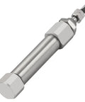 Stainless Steel Slim Air Pneumatic Cylinder CDJ2B 10-20 With M5 Port, 10mm Bore, 20mm Stroke, Double Acting Single Rod Actuator