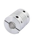 Aluminum Shaft Coupling 10mm to 12mm for Stepper Motors 30mm Length 25mm Diameter Set Screw Coupler