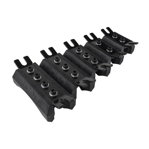 Black Roller Skate Slide Grind Blocks For 20 Degree Plates 6.0 Inch Pair Of 2 Smooth Ride For Stalls Slides Grinds On Coping Rails