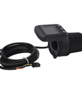 Easy Install LCD Display Electric Bike Meter Kit With Half Handle Grip 5P Common Wire 24V 36V 48V 60V Compatibility Clear Readout