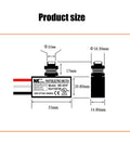 Technical diagram showing dimensions of Dusk To Dawn Photoelectric Sensor Switch For Outdoor Lighting, Flush Mount Photocell 120-277V