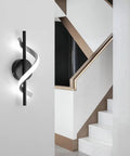 9W LED Wall Sconce With Aluminum Finish, Ultra Bright 1000 Lumens, 6000K Cold White, No Flicker, High CRI 85 in modern setting