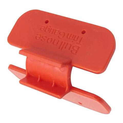 Heavy Duty Bullnose Corner Trim Gauge Dead On Woodworking Marking Jig For Spot On Drywall Crown Base Molding Layouts Tough Abs Plastic tool shown from above