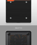 Rugged Micro Firewall Appliance Fueled By A Dope Intel N100 Core Pushing Three Point Four Gigahertz Turbo Speed Paired With Twin 2.5 GbE Lanes, showing top and bottom views.