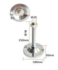 4 Pack Adjustable Furniture Feet For Machinery Leveling With Swivel Levelers Heavy Duty Carbon Steel Anti Corrosion Capable Of Load Up To 3 To 3.5 Tons Easy To Install And Adjust For Tables Chairs Shelves Workbenches And Industrial Equipment. M20 x 250mm foot