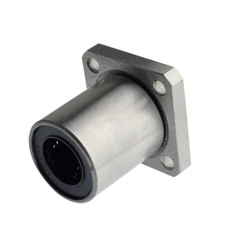 Two Pack Square Flange Linear Motion Bushing Ball Bearing LMK6 60UU For CNC And 3D Printer Upgrades Smooth Low Friction Guide Easy Install Built To Last Precision Component, square flange bearing