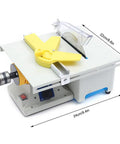 DIY Jewelry Lapidary Saw And Polisher Kit With 1.18 Inch Cut Depth and 350W Motor, showing the compact benchtop machine