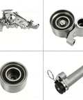 Tough As Nails Timing Belt Kit And Water Pump Assembly With Sealing Gasket For 4.0L 4.3L 4.7L Engines, shown with pulley and tensioner