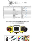 Diagram and images of M12 12 Pin Shielded High Flex IO Cable for Cognex DataMan and IN-Sight Vision Systems with connector details