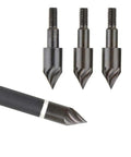 12 Or 24 Pack 100 Grain Archery Field Points Screw In Arrow Tips For Target Practice And Bow Hunting Replacement Beefy Carbon Steel