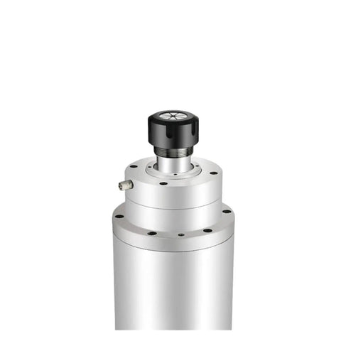 5.5kW Water Cooled ER20 CNC Spindle For 220V And 380V Systems, 125mm Shaft, 24,000 RPM close-up of spindle head
