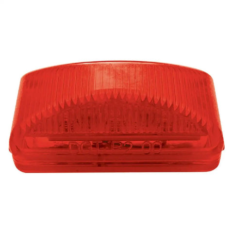 Beefed Up Red 6 LED 2.5 Inch Truck Clearance Side Marker Light Kit With Grommet Mount And Wire Plug Polycarbonate Lens