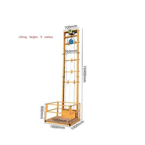 Hassle Free Compact Small Cargo Elevator Makes Heavy Freight Moves Look Easy Space Saving Interfloor Lift 9-meter lifting height