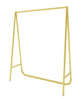 Heavy Duty Industrial Gold Tone Clothes Rail With Tough As Nails Pipe Display Rack For Bedroom Or Closet, 100x40x130 cm