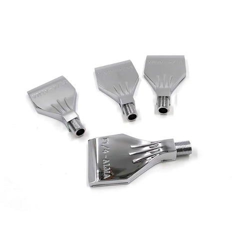 Air Blow Flat Nozzle For Aluminum Alloy Pneumatic Tools, Low Noise Purge Jet, High Temperature And Corrosive Environment Ready