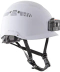 Vented Safety Helmet with Rechargeable Headlamp for At Height and Confined Space Work Lightweight Hard Hat with Mounts