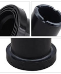 Heavy Duty Upper Lower Control Bushing Kit That Slaps Straight Onto Your John Deere Rig Pack Of Twelve, black poly bushing close-up.