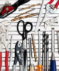 Magnetic Tool Holder 12x12 Inch Garage Organization Panel For Wall Mount Storage with tools including pliers and screwdrivers