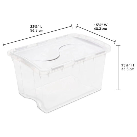 Prime 48 Quart Hinged Lid Storage Boxes 12 Pack Heavy Duty Plastic Totes Best for Garage Closets and Rooms Stackable with Tight Fitting Lids Perfect Stash Solution for All Your Gear