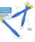 8 Piece Slotted Screwdriver Set With Anti Static Ceramic Bits And Plastic Handles For Precision High Frequency Circuit Adjustment And Electronics Repair Durable Comfortable Grip For Pro Tech DIY, showing 3 screwdrivers with blue handles and yellow caps