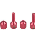 Awesome 4Pcs Two Hole Aluminum Flange Alignment Pins With Built-In Bubble Level For Rock Solid Stable Mechanical Flange Assembly And Install Work Red Black, showing red aluminum alignment pins.