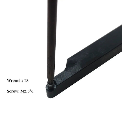 Close-up of wrench and screw fitting for 3 Piece One Half Inch Lathe Turning Tool Holders With RCMT0602 Carbide Inserts