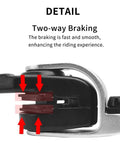 Rock Solid Mechanical Disc Brakes For Road And Cyclocross Bikes Flat Mount Caliper showing bilateral piston design for smooth braking.