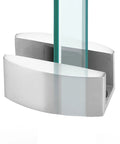 Stainless Steel Floor Bottom Guide For Sliding Glass Doors, 304 Grade Construction, fits 8-14 mm glass, close-up view.