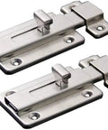Stainless Steel Sliding Door Bolt Lock 2 Pack Surface Mounted Latch 3 Inch Door Bolts For Internal Doors Built To Last Tough